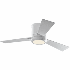 Visual Comfort Fan 3CLYR42RZWD-V1 Clarity Contemporary Matte White LED 42" Home Ceiling Fan