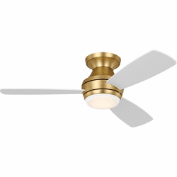 Visual Comfort Fan 3IKR44BBSD Ikon Contemporary Burnished Brass LED 44" Home Ceiling Fan