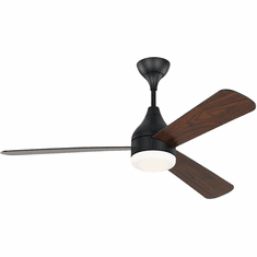 Visual Comfort Fan 3STMSM52MBKD Streaming Smart Midnight Black LED 52" Ceiling Fan