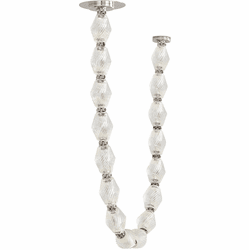 Visual Comfort Modern 700CLR48N-LED927 Collier Modern Polished Nickel LED Chandelier Light