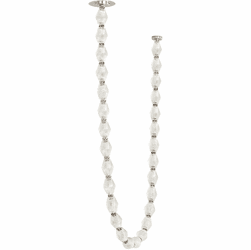 Visual Comfort Modern 700CLR84N-LED927 Collier Modern Polished Nickel LED Chandelier Lamp