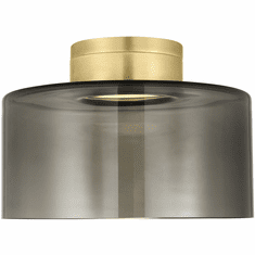 Visual Comfort Modern 700FMMANLTKNB-LED Manette Modern Natural Brass LED Flush Mount Lighting