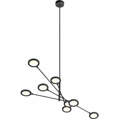 Visual Comfort Modern 700LSSPCTB-LED930 Spectica Contemporary Matte Black LED Island Light Fixture