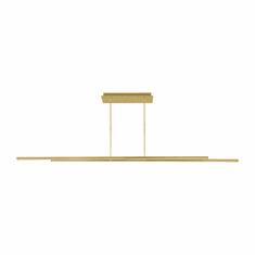 Visual Comfort Modern 700LSSTG284NB-LED927 Stagger Contemporary Natural Brass LED Kitchen Island Light