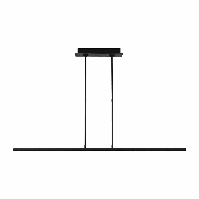 Visual Comfort Modern 700LSSTG48B-LED927 Stagger Contemporary Nightshade Black LED Island Light Fixture