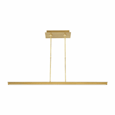 Visual Comfort Modern 700LSSTG48NB-LED927 Stagger Contemporary Natural Brass LED Kitchen Island Lighting