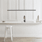 Visual Comfort Modern 700LSSTG72B-LED927 Stagger Contemporary Nightshade Black LED Kitchen Island Lighting - alt