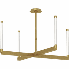 Visual Comfort Modern 700PHB36NB-LED927 Phobos Contemporary Natural Brass LED Chandelier Light