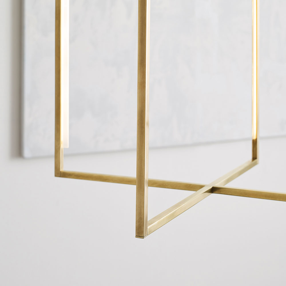 Visual Comfort Modern 700TDKNW42NB-LED930 Kenway Modern Natural Brass ...