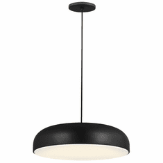 Visual Comfort Modern 700TDKOSA18B-LED930 Kosa Modern Nightshade Black LED Pendant Light