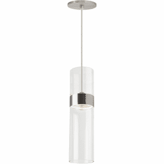 Visual Comfort Modern 700TDMANMCLS-LED930 Manette Modern Satin Nickel LED Mini Hanging Pendant Light