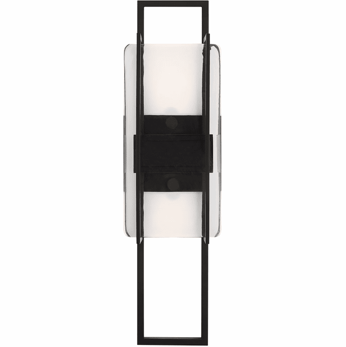 Visual Comfort Modern 700WSDUE18B-LED927 Duelle Modern Nightshade Black LED Light Sconce