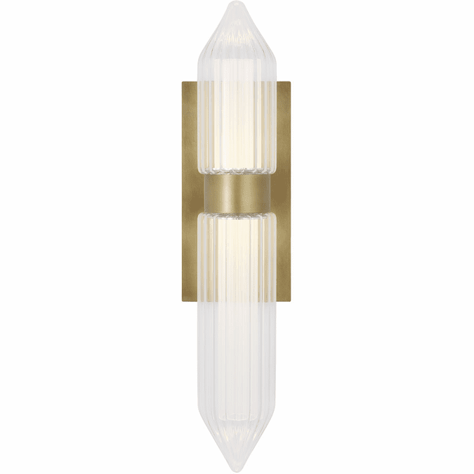 Visual Comfort Modern 700WSLGSN18BR-LED927 Langston Contemporary Plated Brass LED Wall Lighting