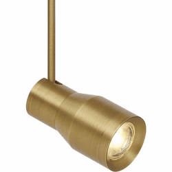 Visual Comfort Modern ACE-HEAD-AGED-BRASS Ace Contemporary Natural Brass LED Low Voltage Track Lighting Head