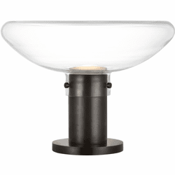 Visual Comfort Modern AKTB681WDBBZCE Morgan Modern Burnished Bronze with Clear Glass LED Table Lamp Lighting
