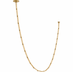 Visual Comfort Modern CATENA-118-LINK-CHANDELIER-BRASS Catena Modern Hand-Rubbed Antique Brass LED 188" Link Lighting Chandelier