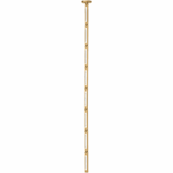 Visual Comfort Modern Catena Contemporary Hand Rubbed Antique Brass LED 41" Mini Drop Ceiling Light Fixture