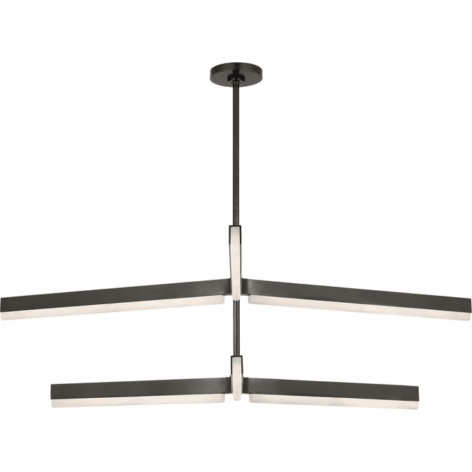 Visual Comfort Modern KWCH70427BZALB Linea Modern Bronze LED Chandelier Lamp