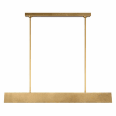 Visual Comfort Modern KWLS34927NB Pench Contemporary Natural Brass LED Kitchen Island Light