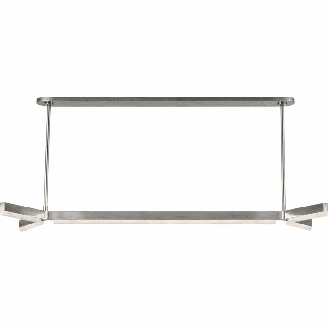 Visual Comfort Modern KWLS70827ANALB Linea Contemporary Antique Nickel LED Kitchen Island Light