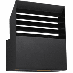 Visual Comfort Modern KWOWS60627OB Lamel Contemporary Outdoor Black LED Exterior Wall Lighting