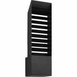 Visual Comfort Modern KWOWS60727OB Lamel Contemporary Outdoor Black LED Exterior Lamp Sconce