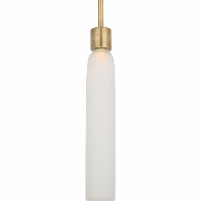 Visual Comfort Modern KWPD49627CEHAB Volver Contemporary Hand Rubbed Antique Brass LED Mini Drop Ceiling Lighting
