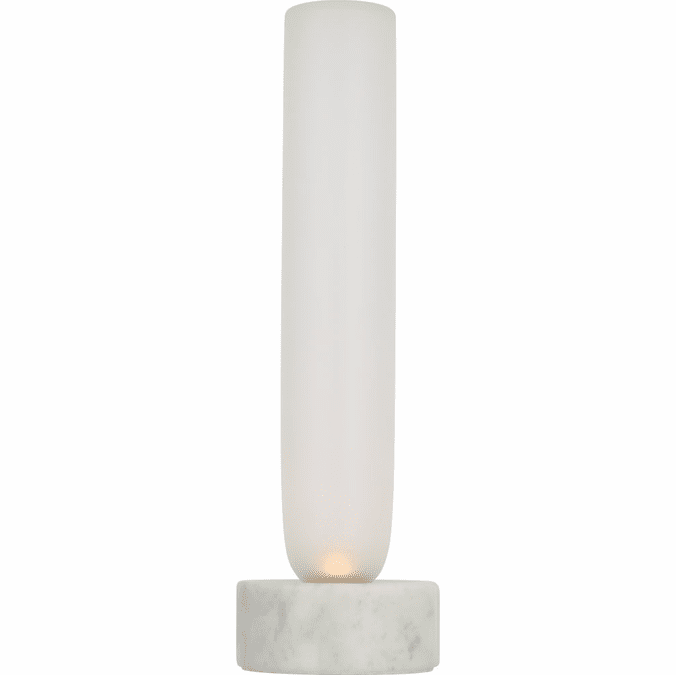 Visual Comfort Modern KWTB50127CEW Volver Modern White Marble LED Table Lamp Lighting