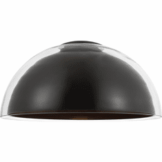 Visual Comfort Modern MDFM73527BZCG Lusi Contemporary Bronze LED Flush Lighting