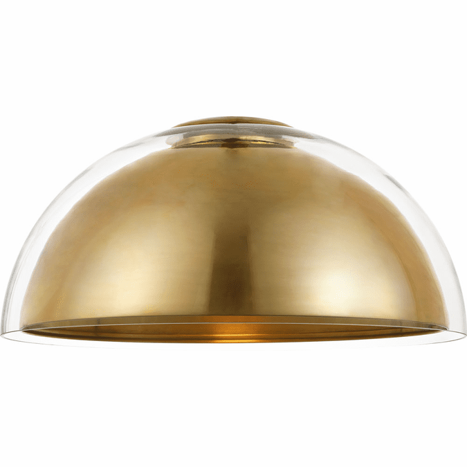 Visual Comfort Modern MDFM73527HABCG Lusi Contemporary Hand-Rubbed Antique Brass LED Ceiling Light Fixture
