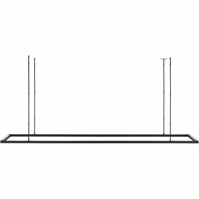 Visual Comfort Modern MDLS18627B Stagger Halo Modern Nightshade Black LED 84" Island Lighting