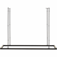 Visual Comfort Modern MDLS18727B Stagger Halo Modern Nightshade Black LED 49.5" Island Light Fixture