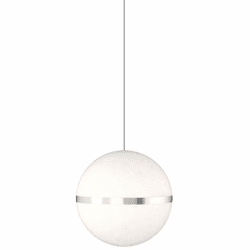 Visual Comfort Modern MINI-HANEA-PENDANT-3 Hanea Contemporary Satin Nickel Halogen Mini Pendant Light Fixture