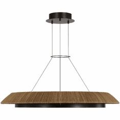 Visual Comfort Modern SLCH55827NTBZ Noa Contemporary Bronze LED 38.5" Hanging Light