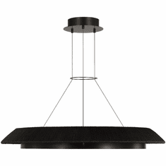 Visual Comfort Modern SLCH55827WBKBZ Noa Contemporary Bronze LED 38.5" Pendant Lighting