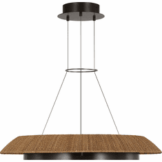 Visual Comfort Modern SLCH55927NTBZ Noa Contemporary Bronze LED 33" Pendant Lighting Fixture