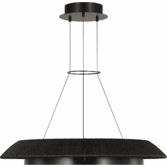 Visual Comfort Modern SLCH55927WBKBZ Noa Contemporary Bronze LED 33" Pendant Light Fixture
