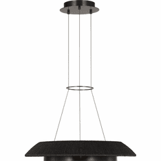Visual Comfort Modern SLCH56027WBKBZ Noa Contemporary Bronze LED 27" Drop Lighting