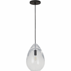 Visual Comfort Modern SLPD279CB Alina Contemporary Nightshade Black LED Mini Ceiling Light Pendant