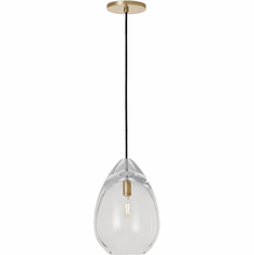 Visual Comfort Modern SLPD279CNB Alina Modern Natural Brass LED Mini Pendant Lamp