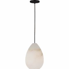 Visual Comfort Modern SLPD544ALBB-L Alina Contemporary Nightshade Black LED Mini Pendant Light Fixture