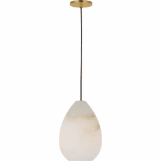 Visual Comfort Modern SLPD544ALBHAB Alina Contemporary Hand Rubbed Antique Brass Mini Pendant Lamp
