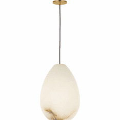 Visual Comfort Modern SLPD545ALBHAB-L Alina Contemporary Hand Rubbed Antique Brass LED Mini Ceiling Light Pendant