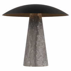 Visual Comfort Modern SLTB34327BZ/DT Aegis Contemporary Dark Bronze / Dark Travertine LED Table Top Lamp