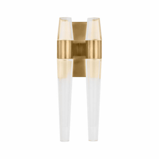 Visual Comfort Modern SLWS34727NB Lassell Contemporary Natural Brass LED Wall Sconce Light