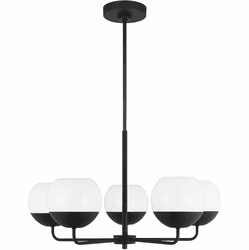 Visual Comfort Studio 3168105-112 Alvin Contemporary Midnight Black 26" Chandelier Lamp