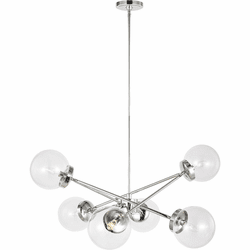 Visual Comfort Studio 3182706-05 Tierney Contemporary Chrome Hanging Pendant Lighting