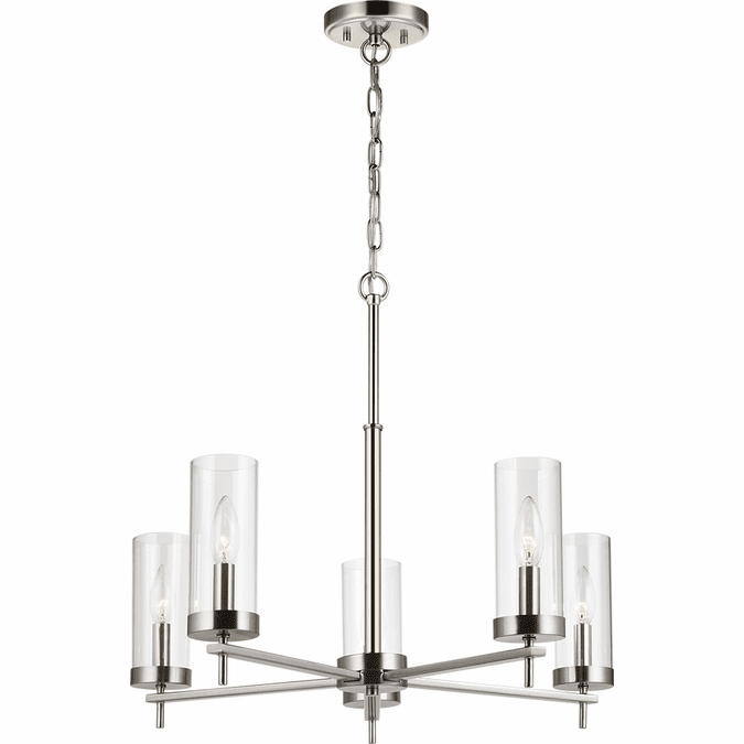 Visual Comfort Studio 3190305-962 Zire Modern Brushed Nickel Ceiling Chandelier