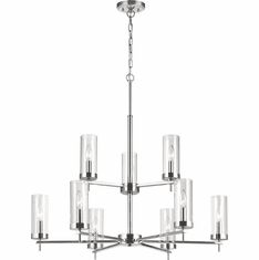 Visual Comfort Studio 3190309-05 Zire Contemporary Chrome Hanging Chandelier