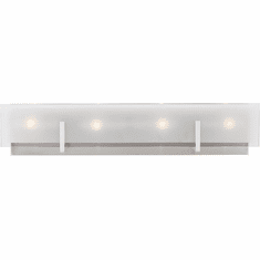 Visual Comfort Studio 4430804-962 Syll Modern Brushed Nickel 4-Light Bathroom Vanity Light Fixture